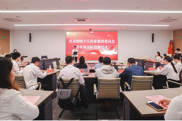 共?團揚?江藥業集團委員會?年突擊隊授旗儀式圓滿舉?